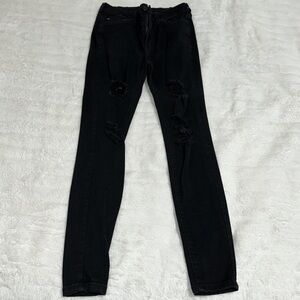 Black Distressed Jeans